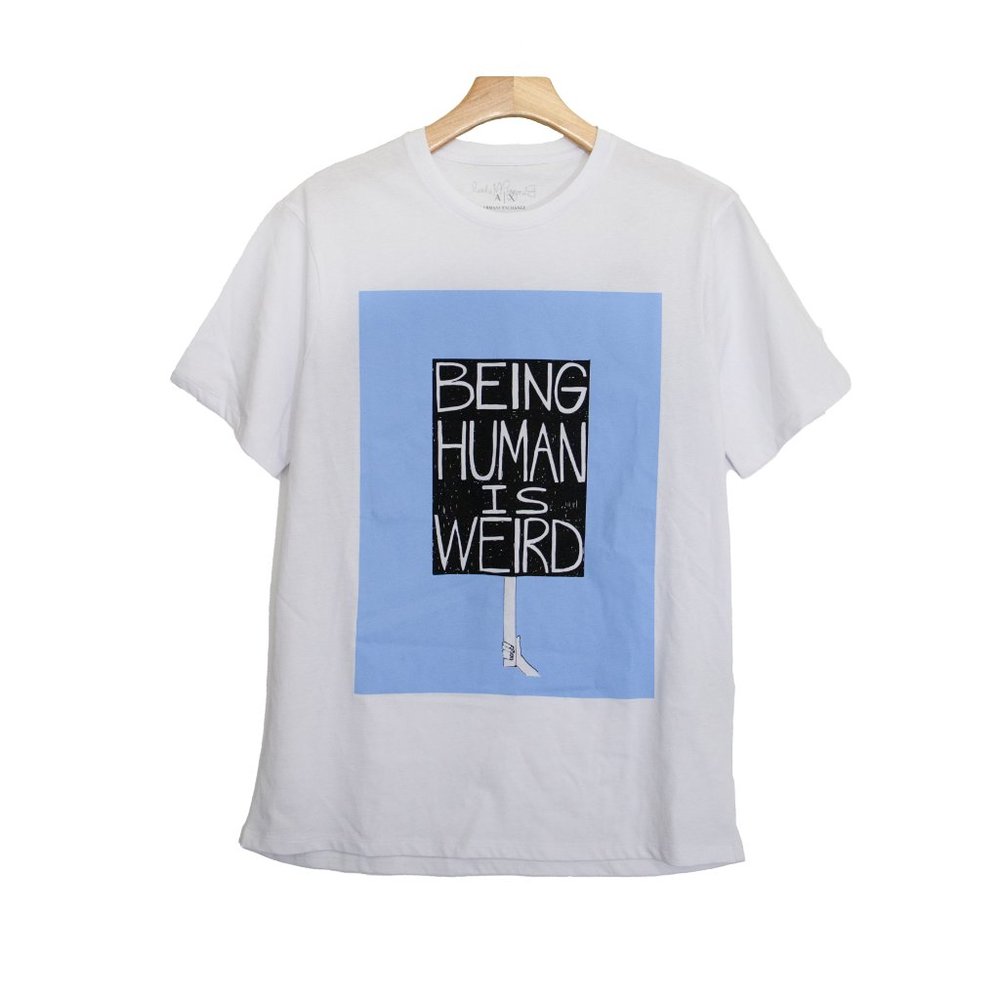 Armani Exchange - Being human is weird shirt